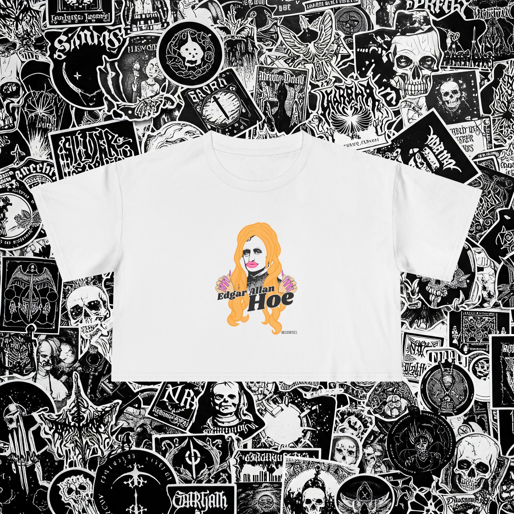 EDGAR ALLAN HOE CROP TEE