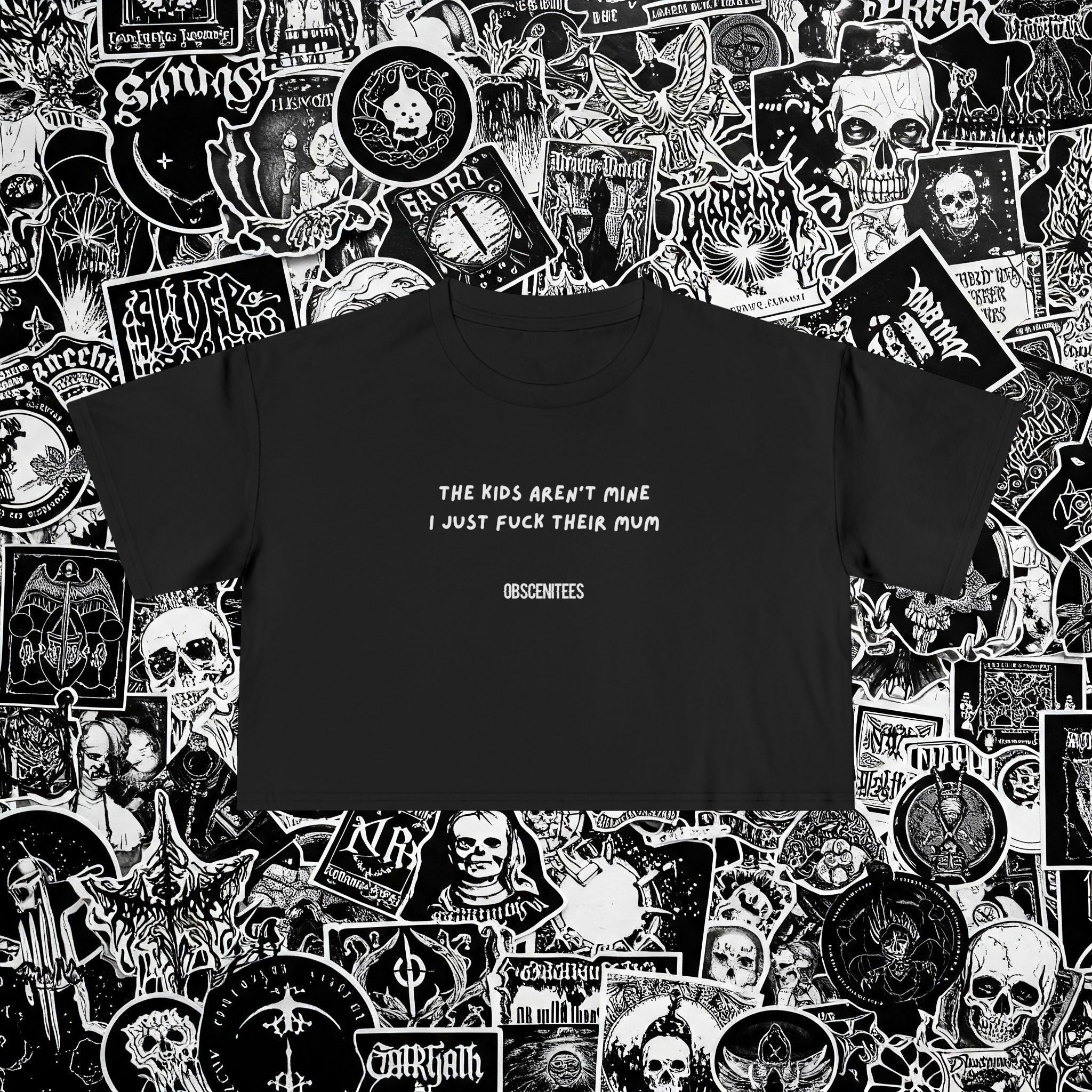 I FUCK THEIR MUM CROP TEE