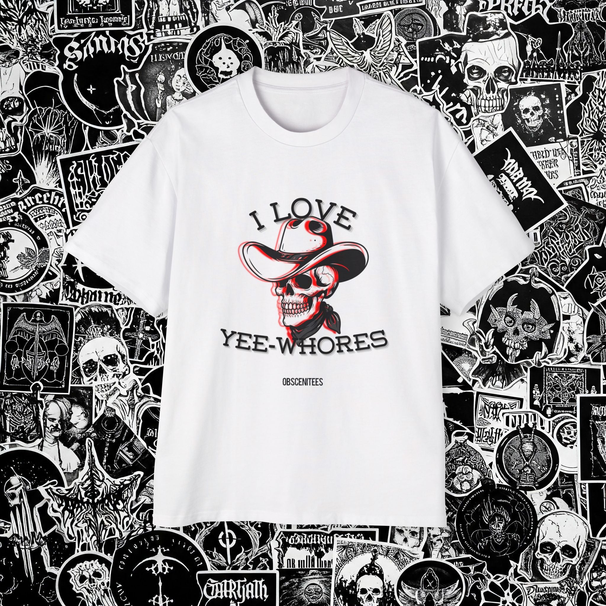 I LOVE YEE-WHORES OVERSIZED TEE