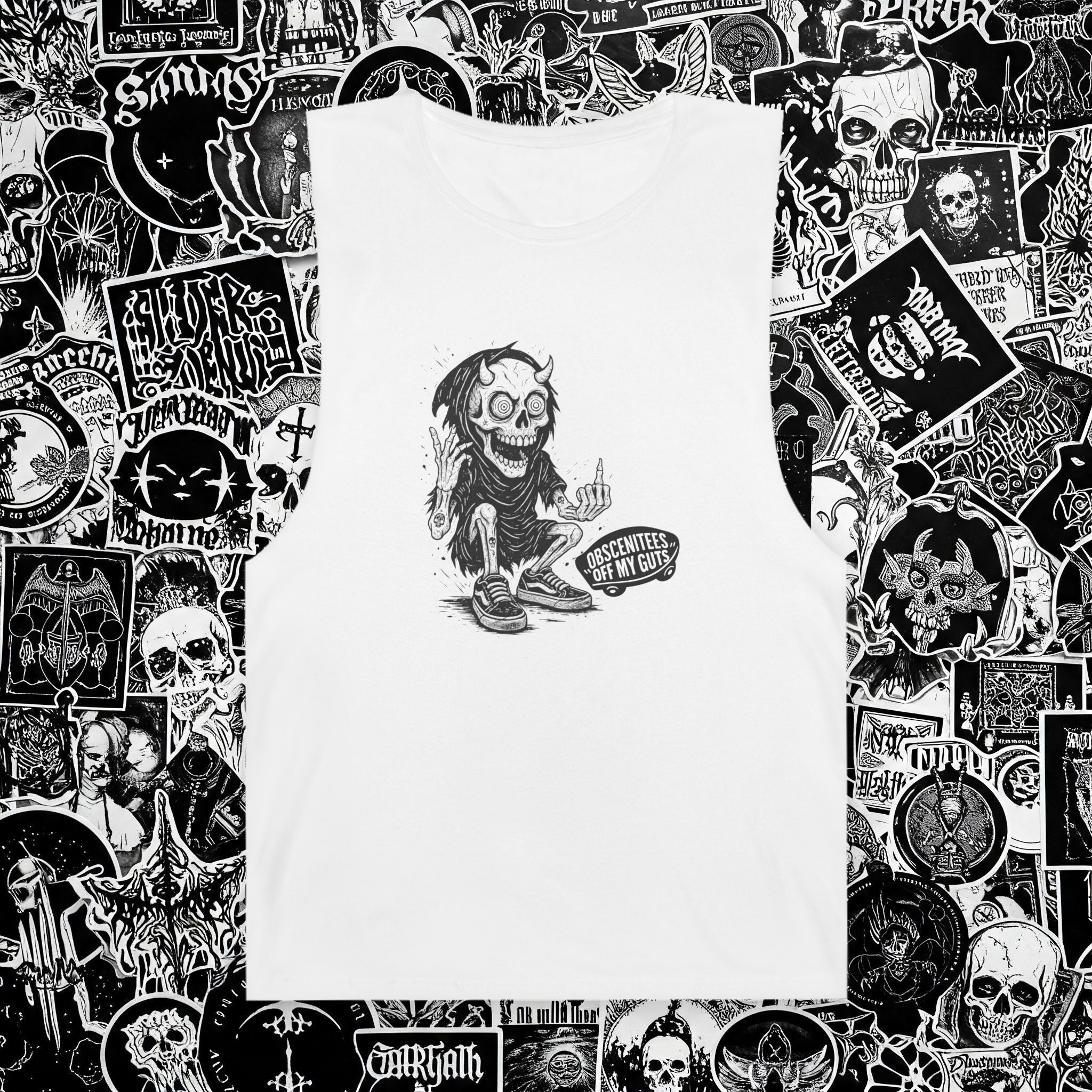 OFF MY GUTS MUSCLE TEE