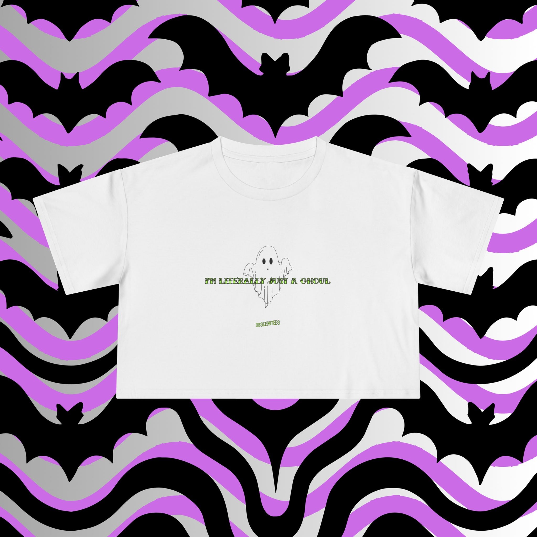 JUST A GHOUL CROP TEE