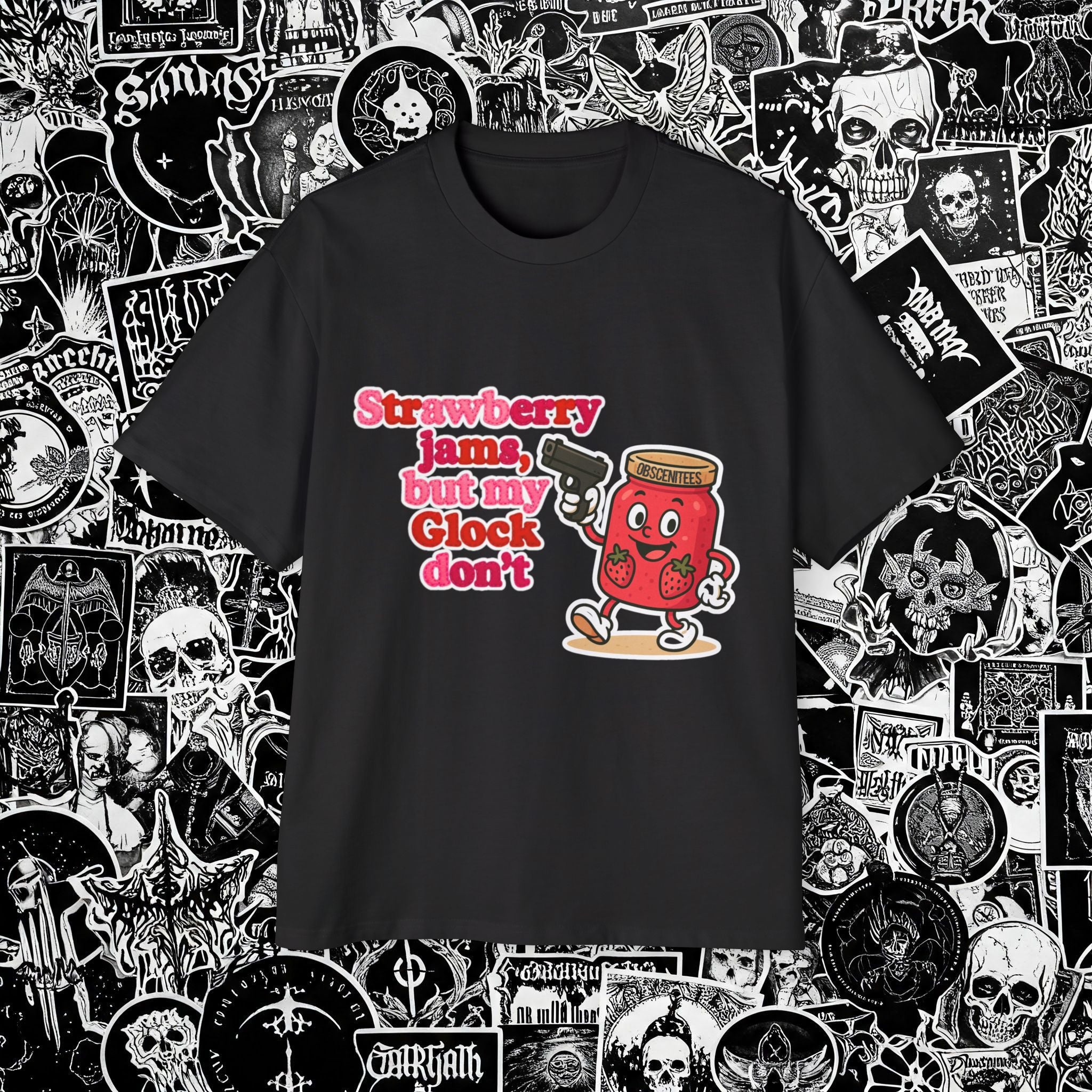 STRAWBERRY JAMS OVERSIZED TEE