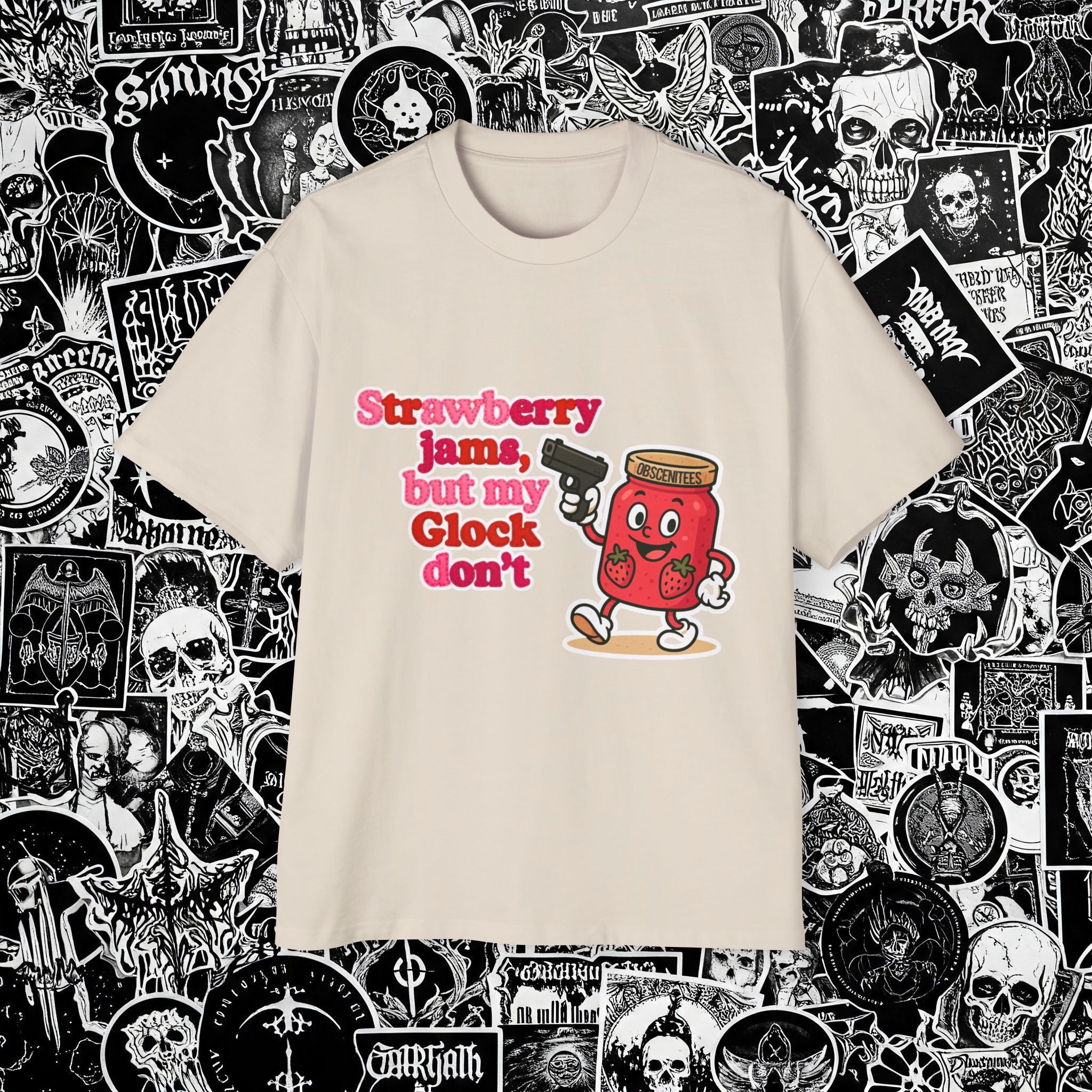 STRAWBERRY JAMS OVERSIZED TEE