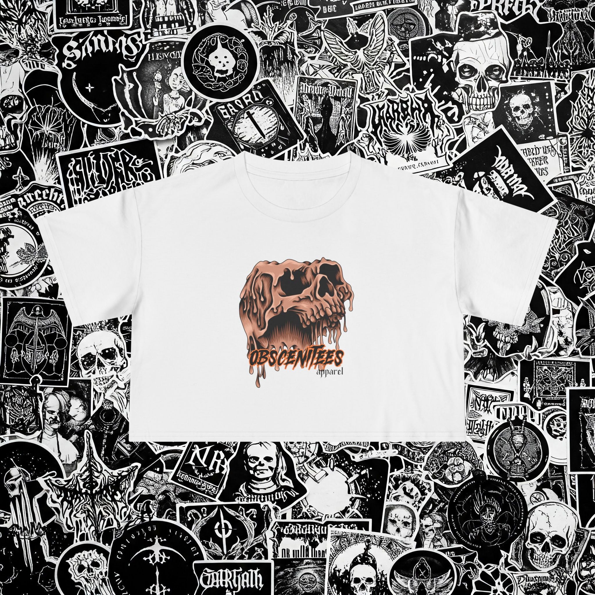SKULLDRIP CROP TEE