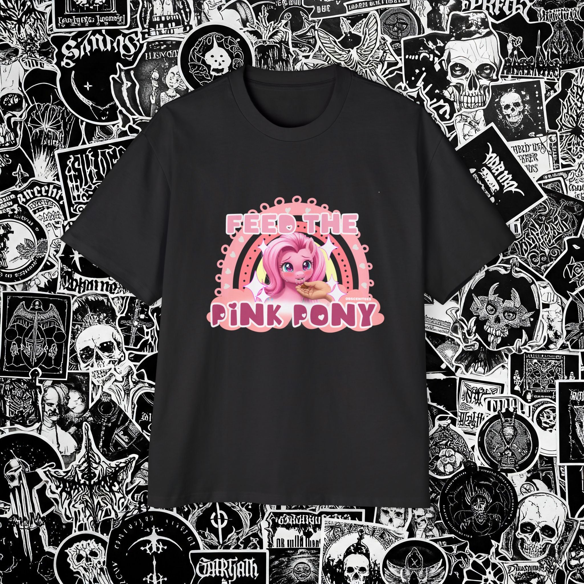 PINK PONY OVERSIZED TEE