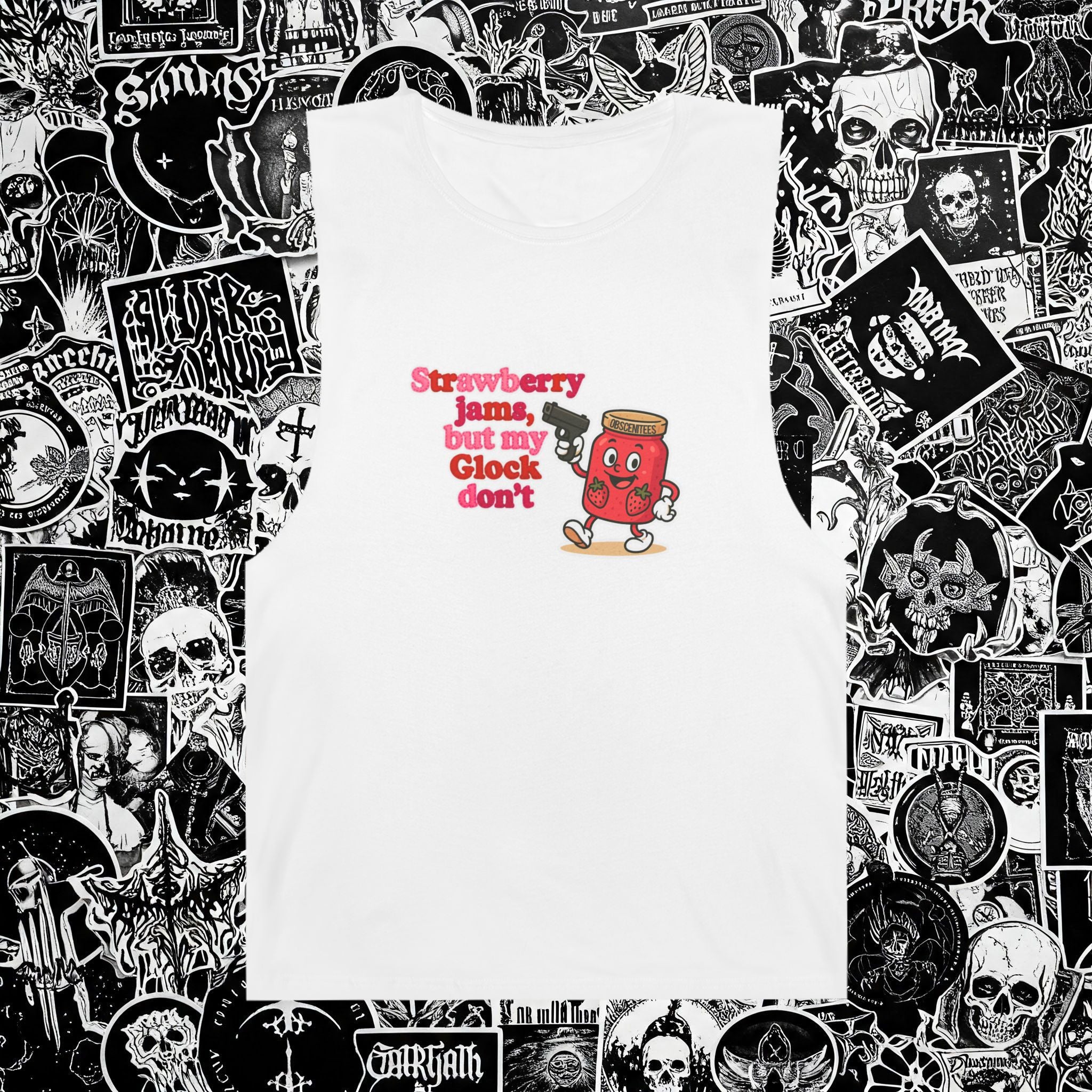 STRAWBERRY JAMS MUSCLE TEE