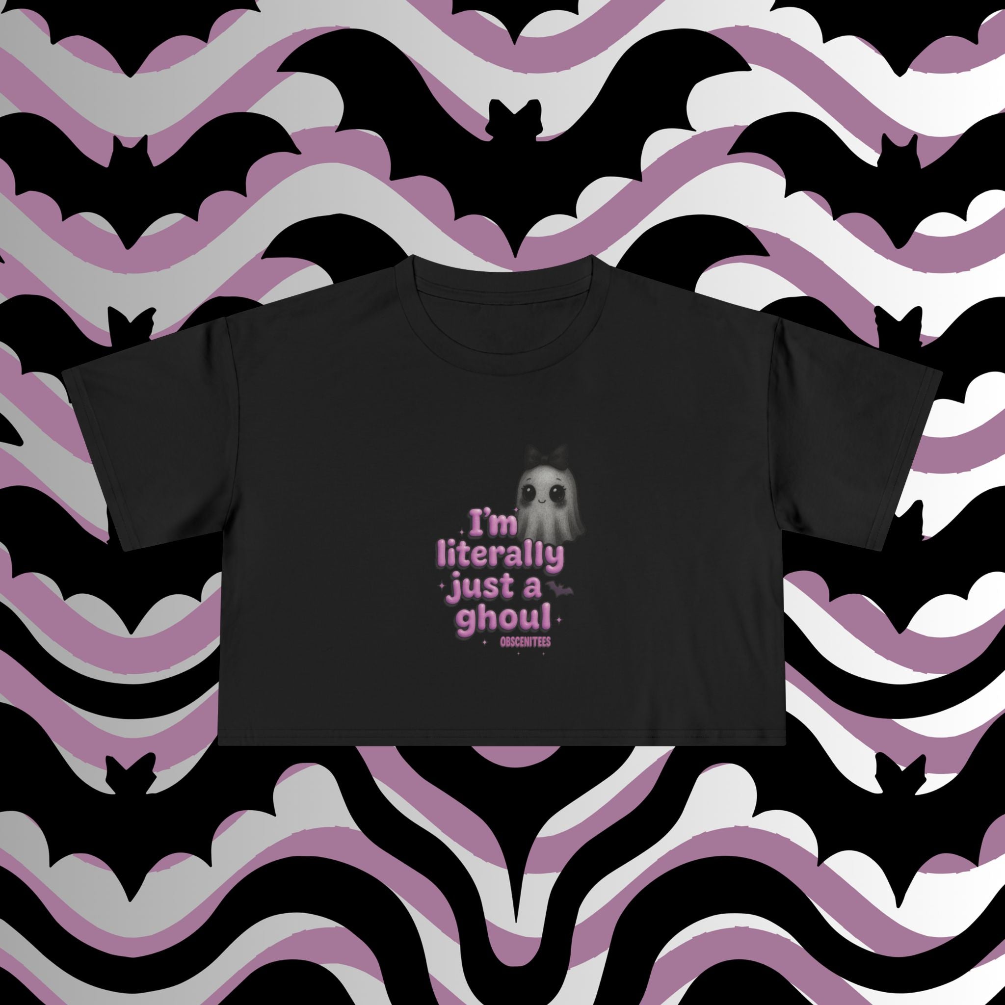 JUST A GHOUL CROP TEE