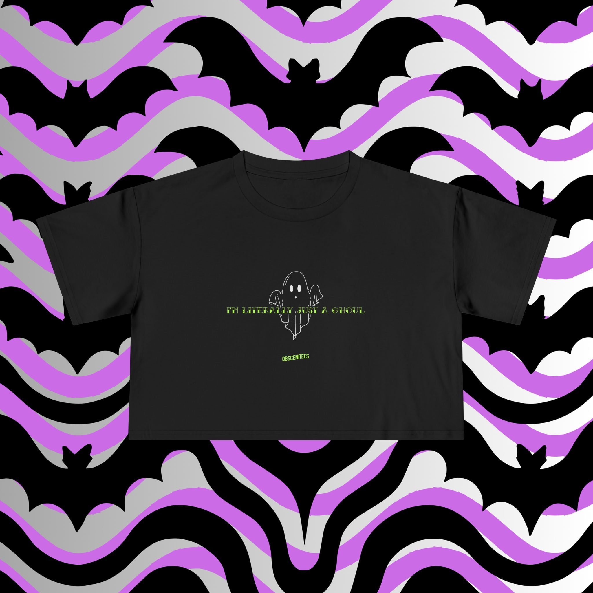 JUST A GHOUL CROP TEE