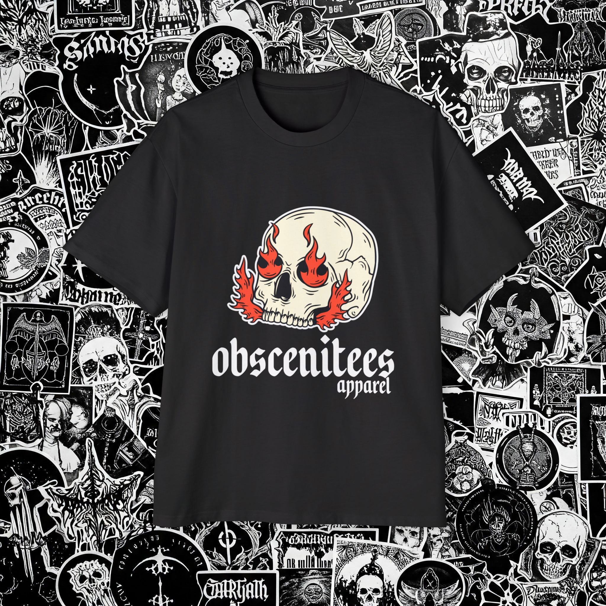 FLAMESKULL OVERSIZED TEE