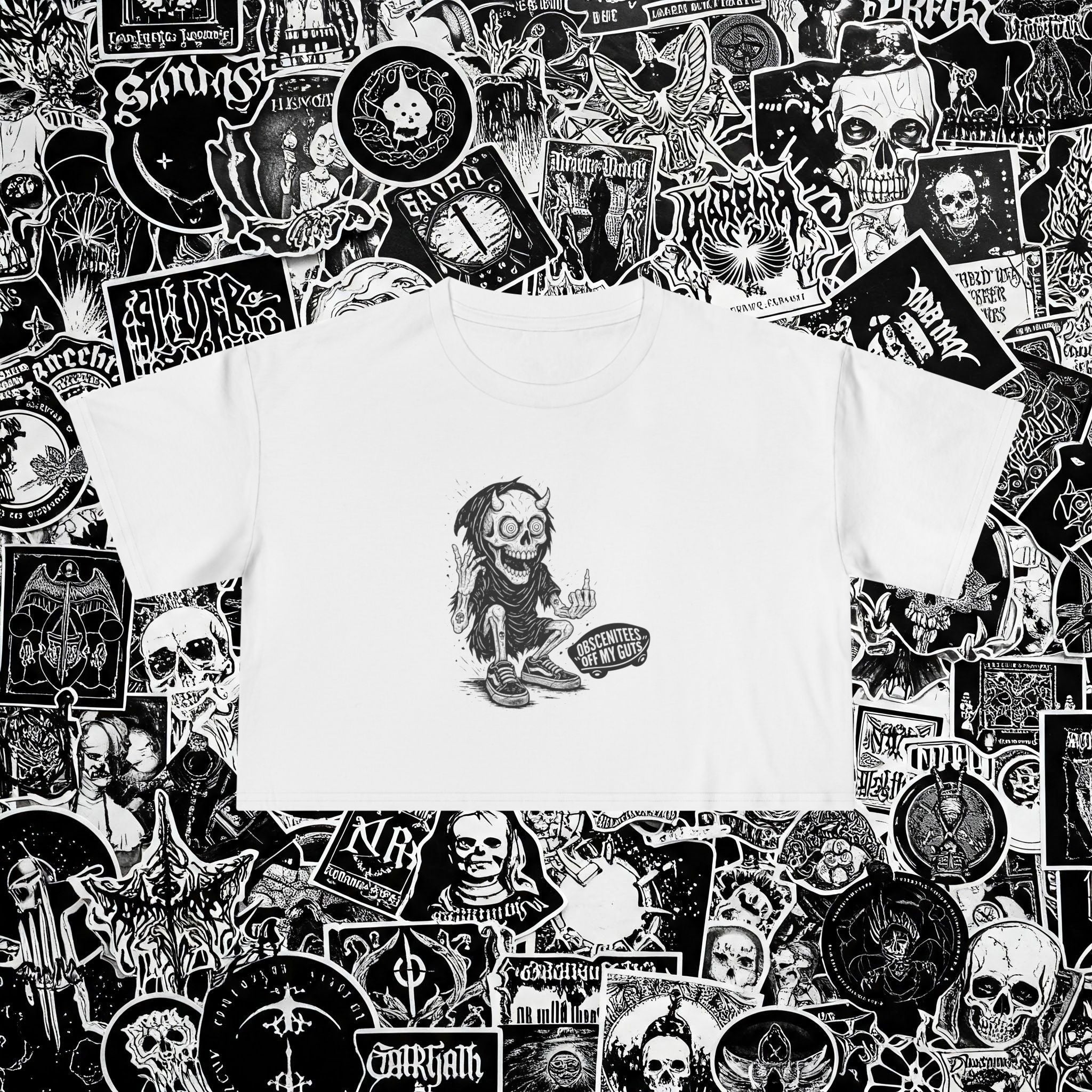 OFF MY GUTS CROP TEE