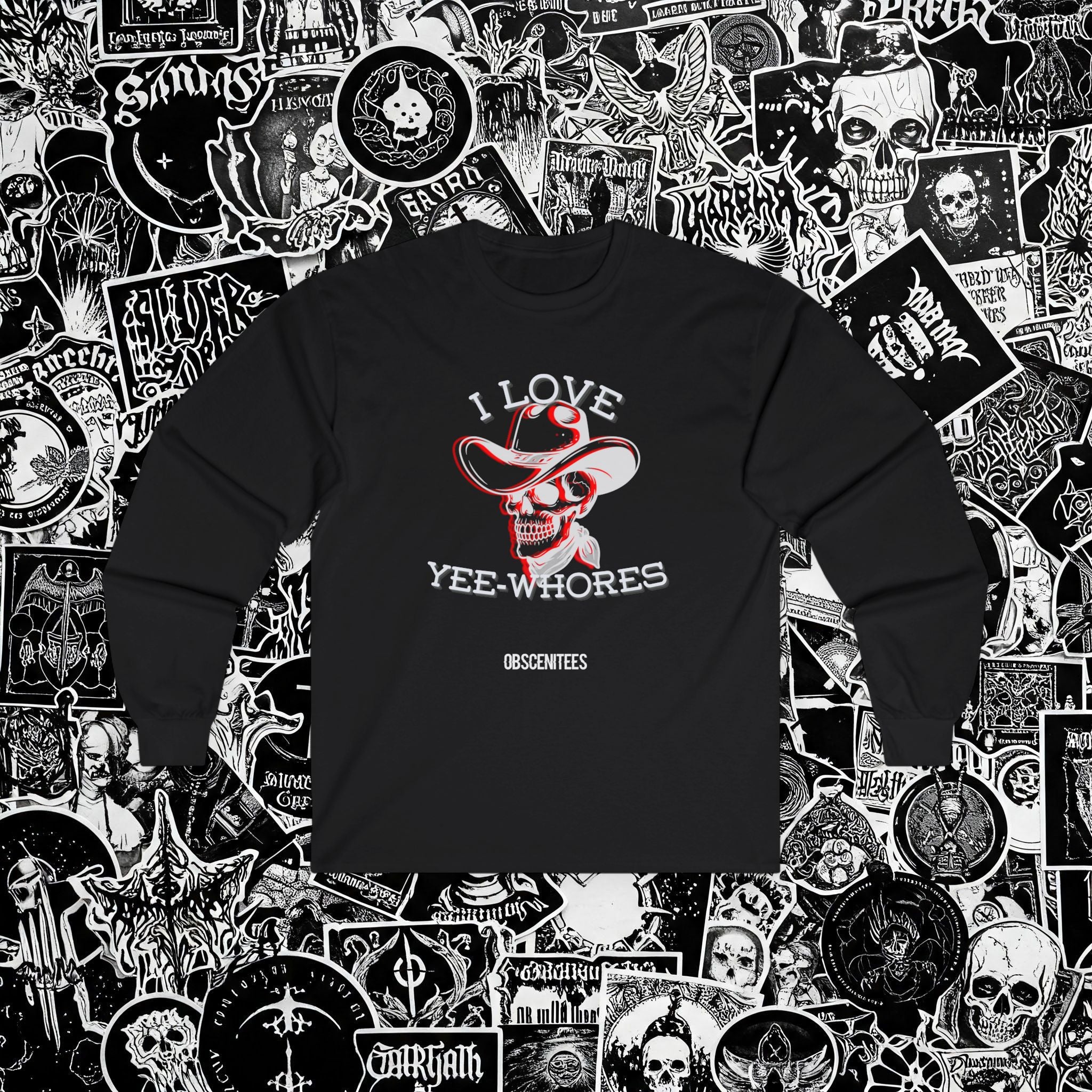 I LOVE YEE-WHORES LONG SLEEVE TEE