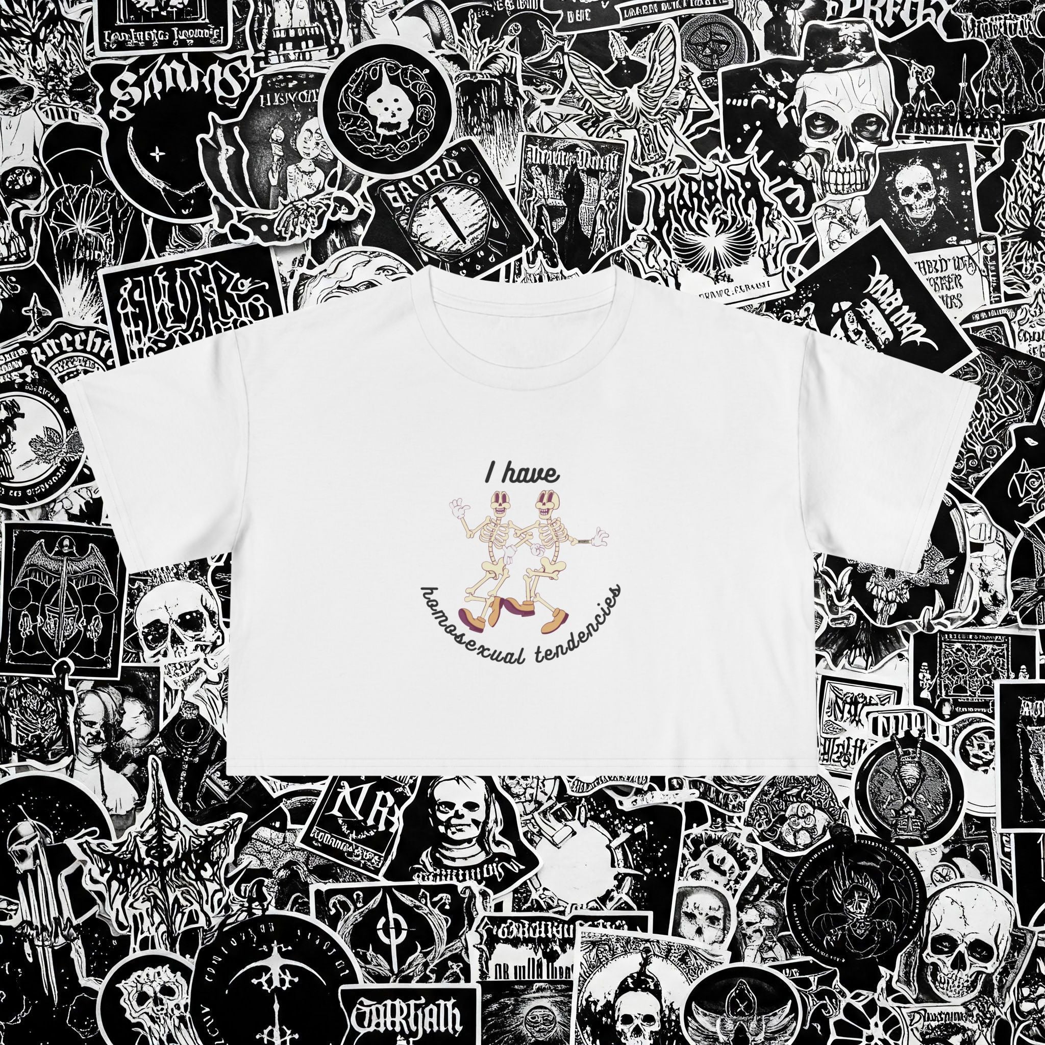 HOMOSEXUAL TENDENCIES CROP TEE