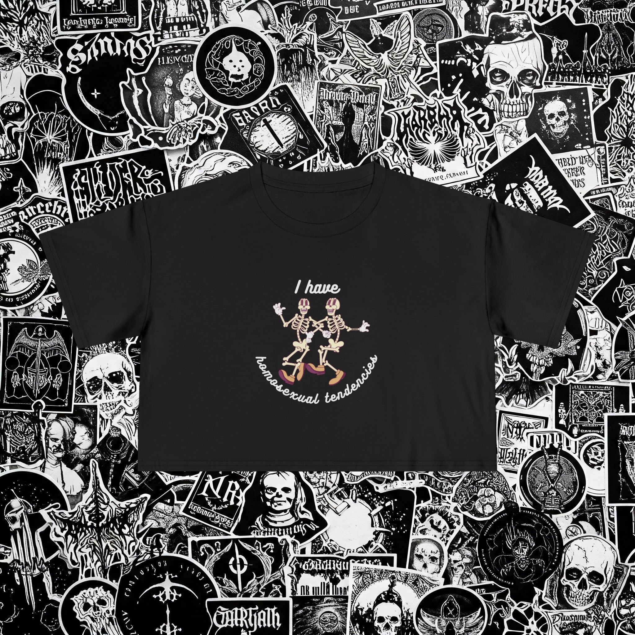 HOMOSEXUAL TENDENCIES CROP TEE