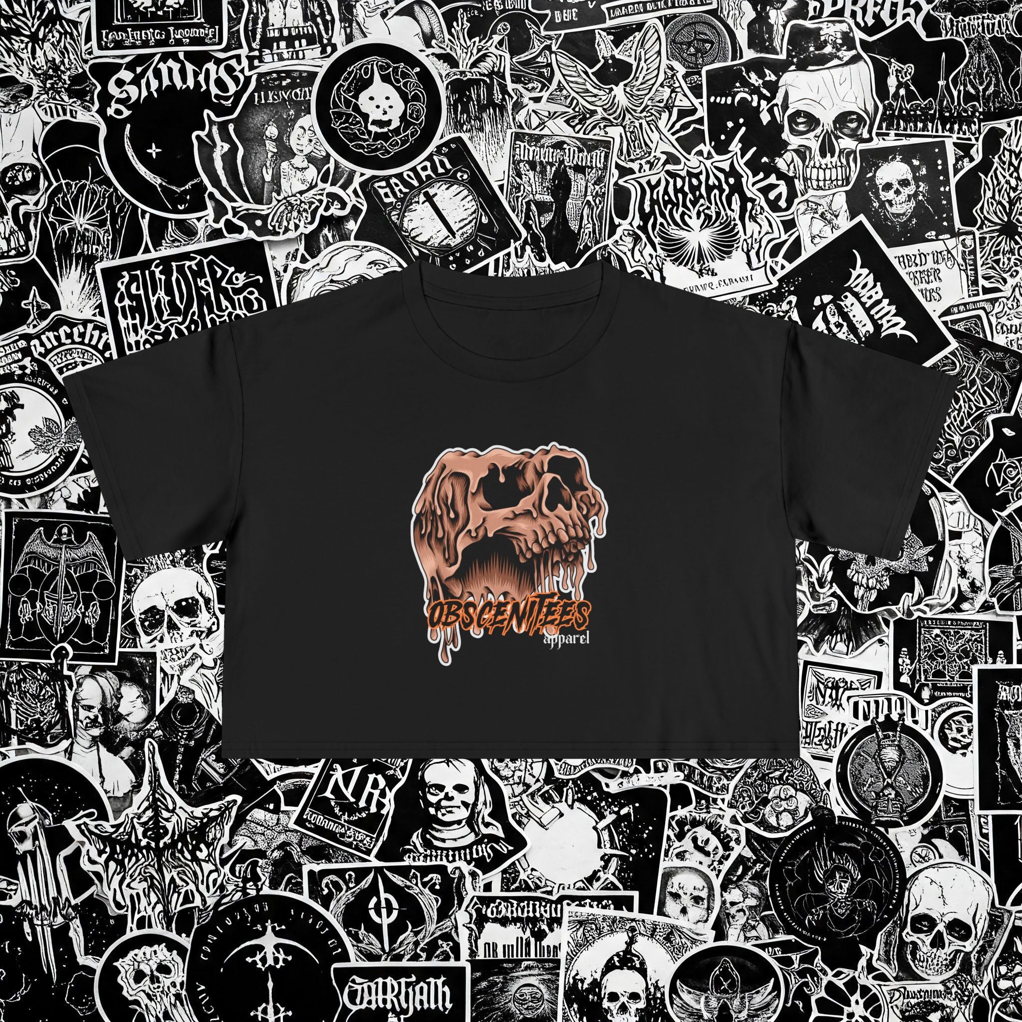 SKULLDRIP CROP TEE